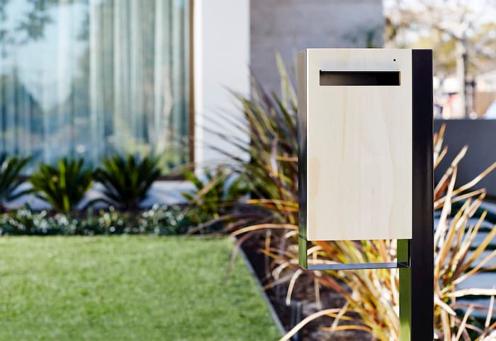 stainless steel letterbox modern 