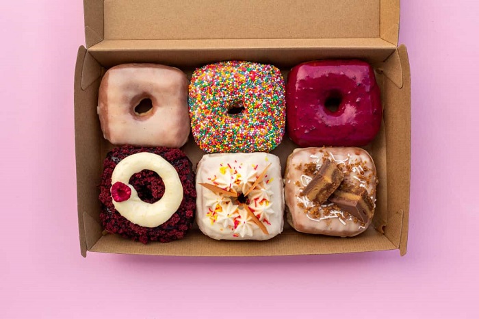 donuts in box