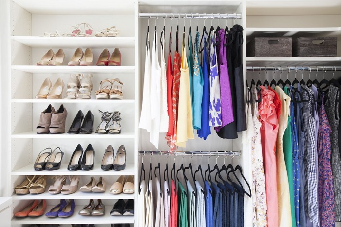 a well organised closet