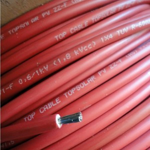 red solar cable