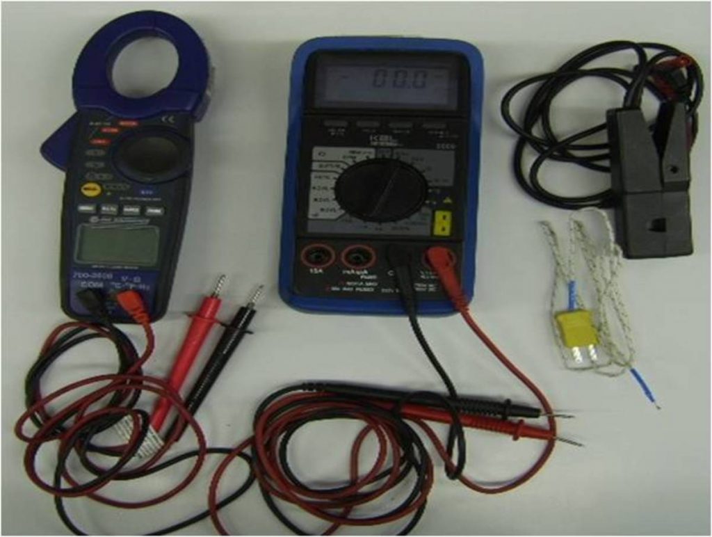 Auto service basic digital volt ohmmeter dvom electrical and electronics testing
