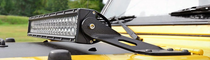 led light bar on a truck