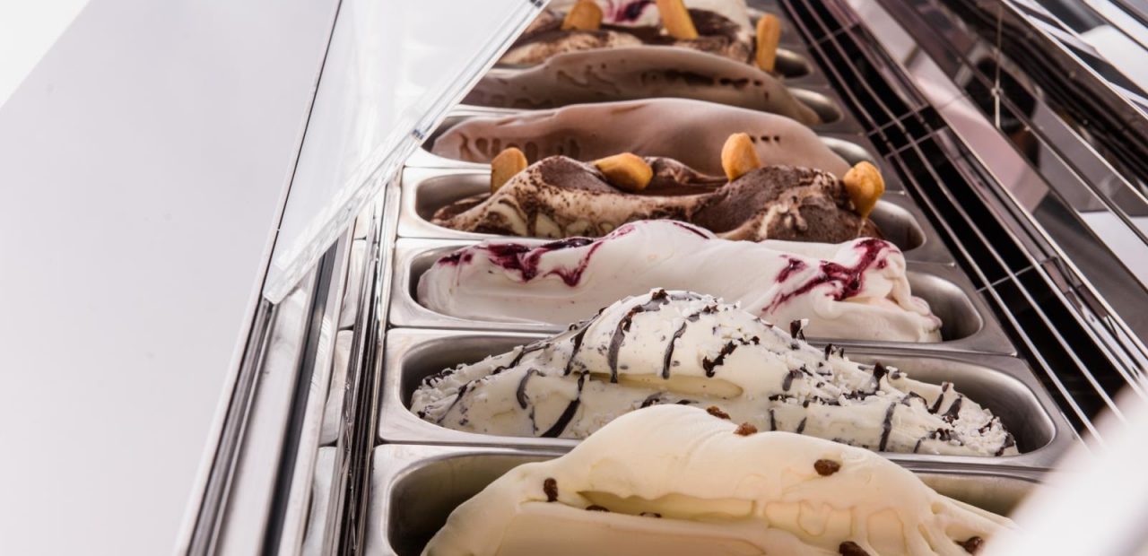 ice cream display counters