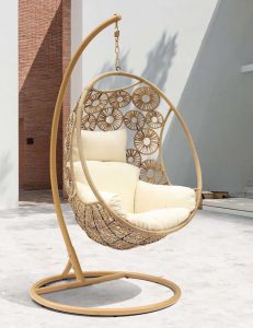 outdoor hanging egg chair