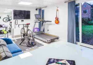 gym in a shed