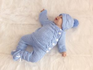 Baby on bed
