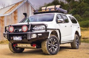 holden colorado bull bars and air intake