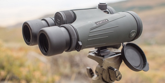 close-up of vortex hunting binoculars