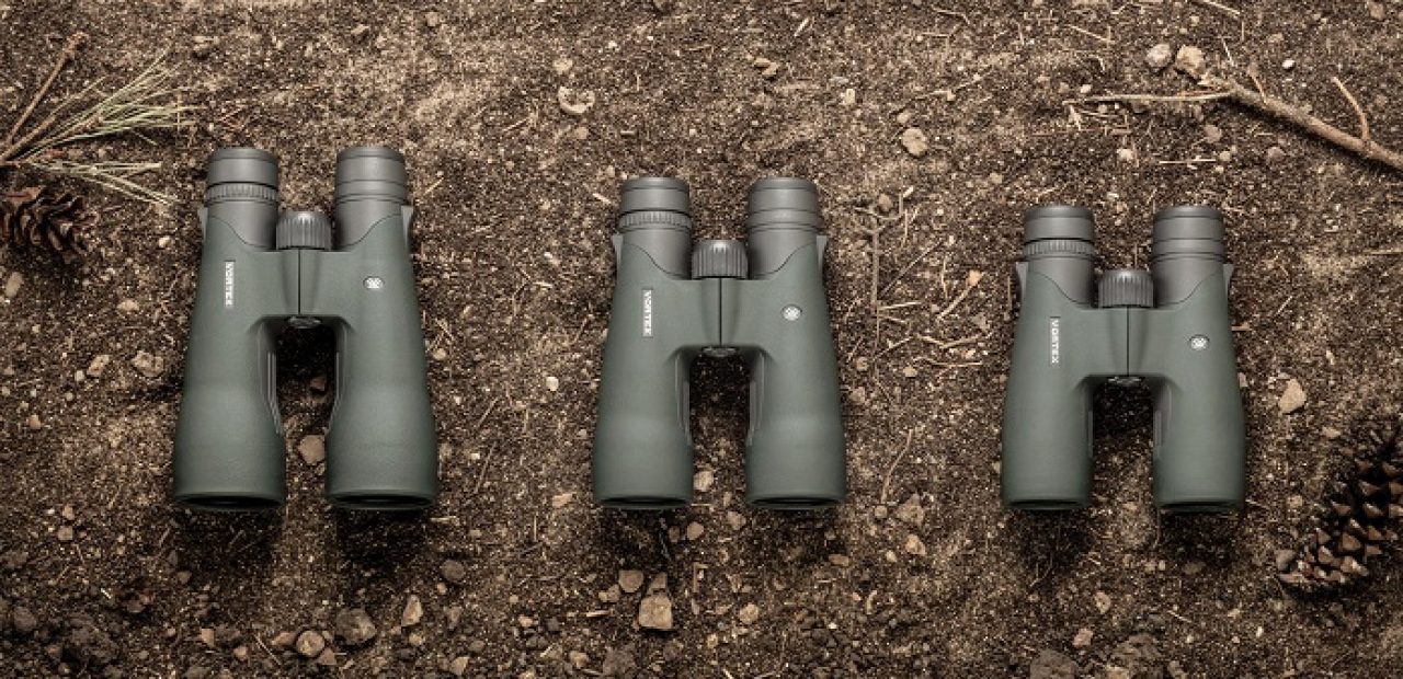 close-up of vortex hunting binoculars