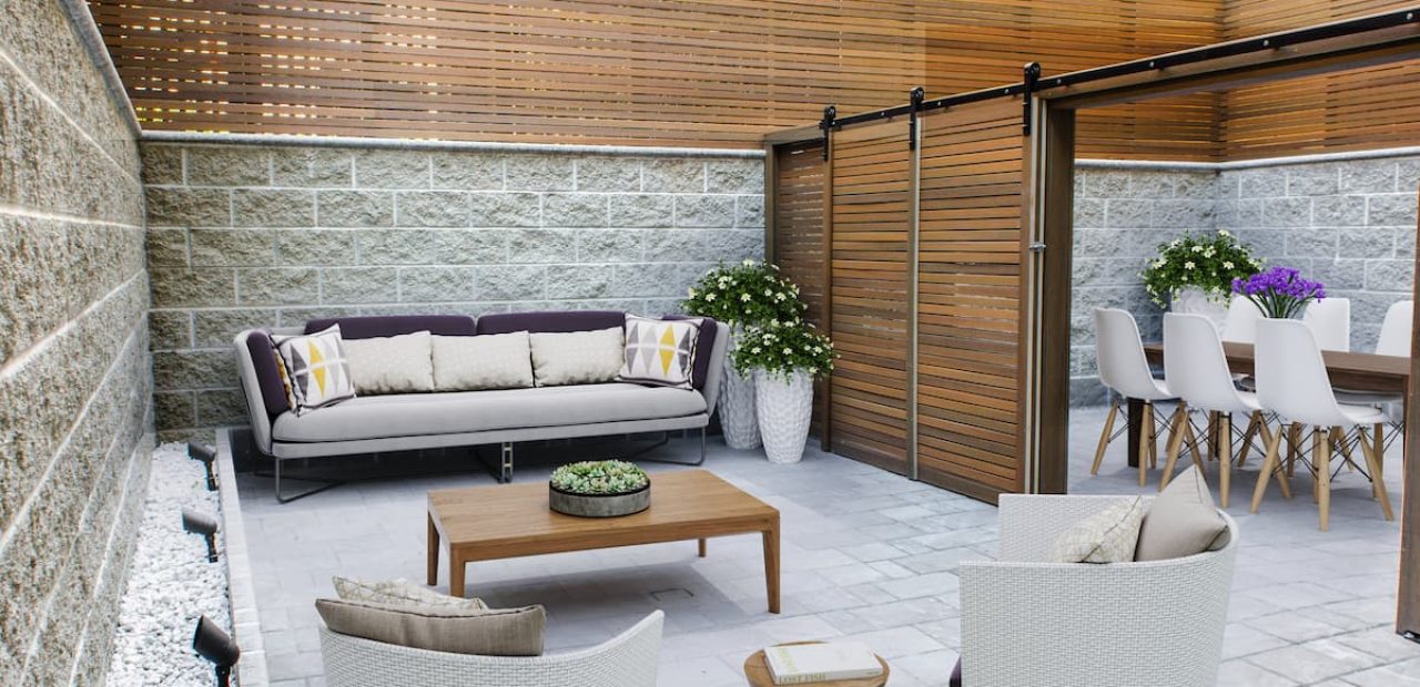 scandinavian outdoor space