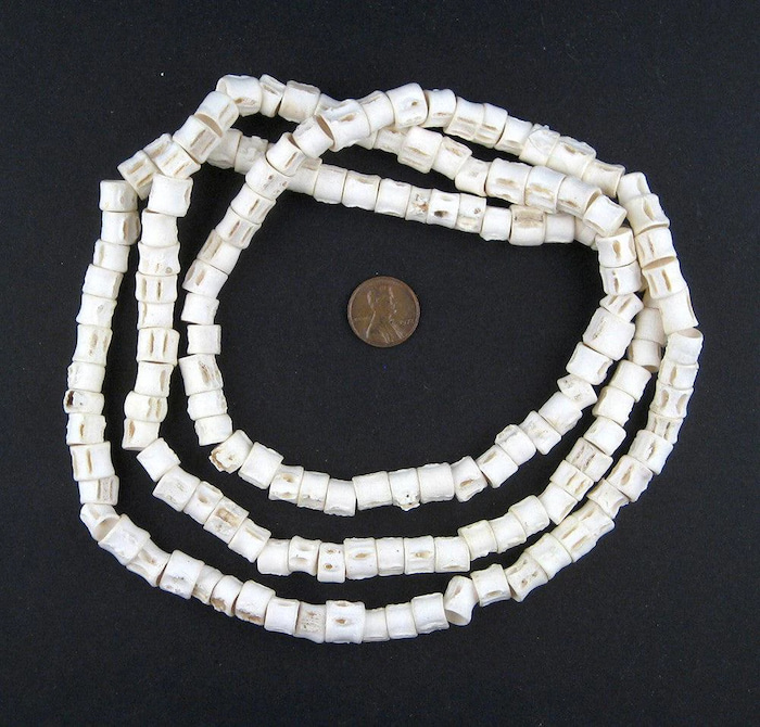 necklace made of fish bones