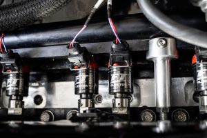Close-up of f1 fuel injectors