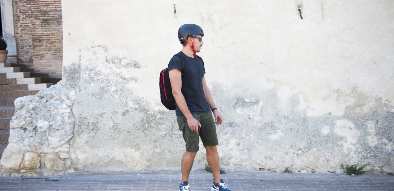 right electric longboard or skateboard