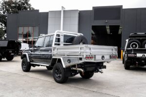 a toyota with Outback 79 Series exhaust system