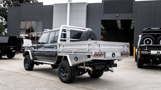 a toyota with Outback 79 Series exhaust system