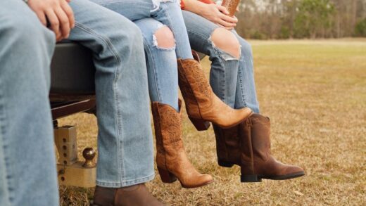women wearing Ariat boots