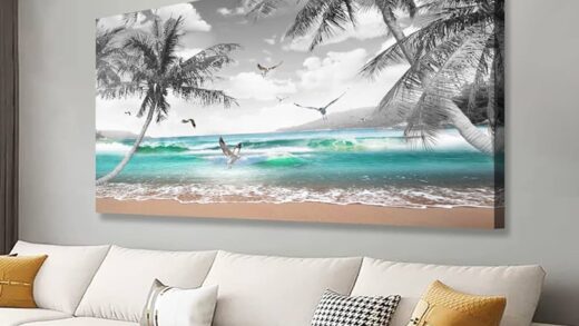 canva prints in home art