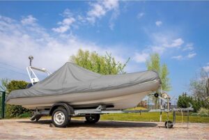 grey cover for boat