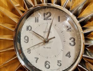 close up of a unique wall clock