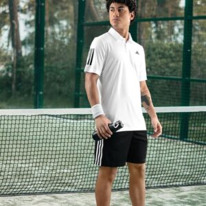 Adidas Mens Club 3 Stripe Polo