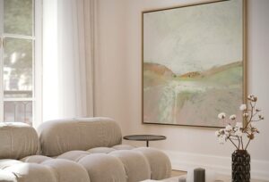 luxury art canvas print in the living room
