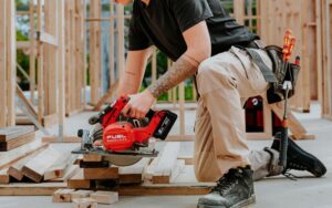 man working with hard yakka workwear