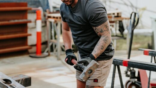 man wear Hard Yakka workwear