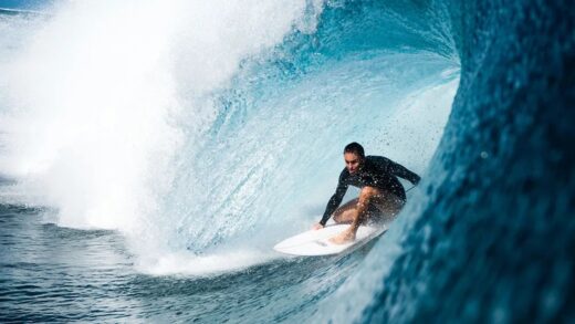 man surfing