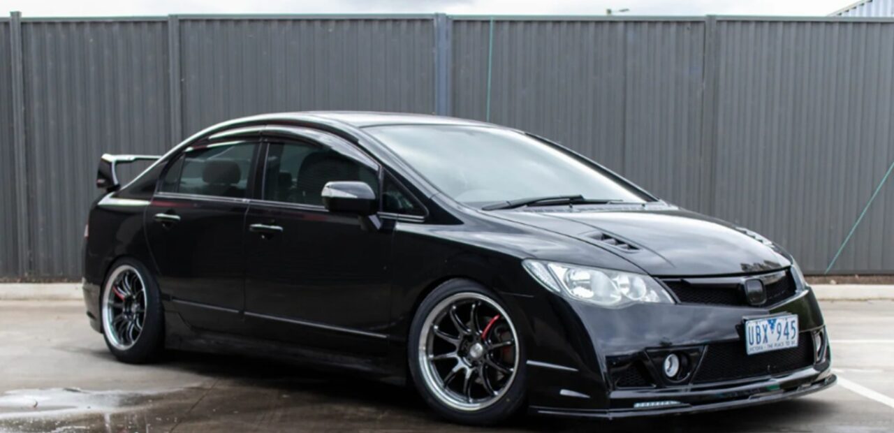 car with a body kit