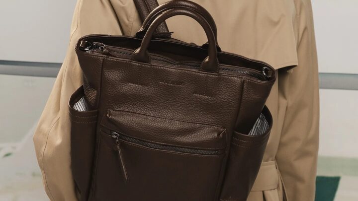 travel backpack on a ladie